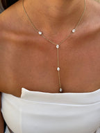 Y-shaped Diamond Necklace