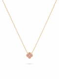 Collier trèfle Pink