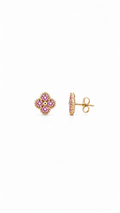 Boucles Clover Puce Pink