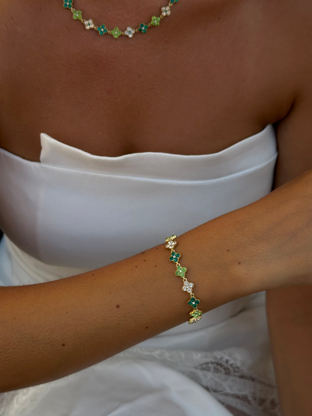 Bracelet Clover Green