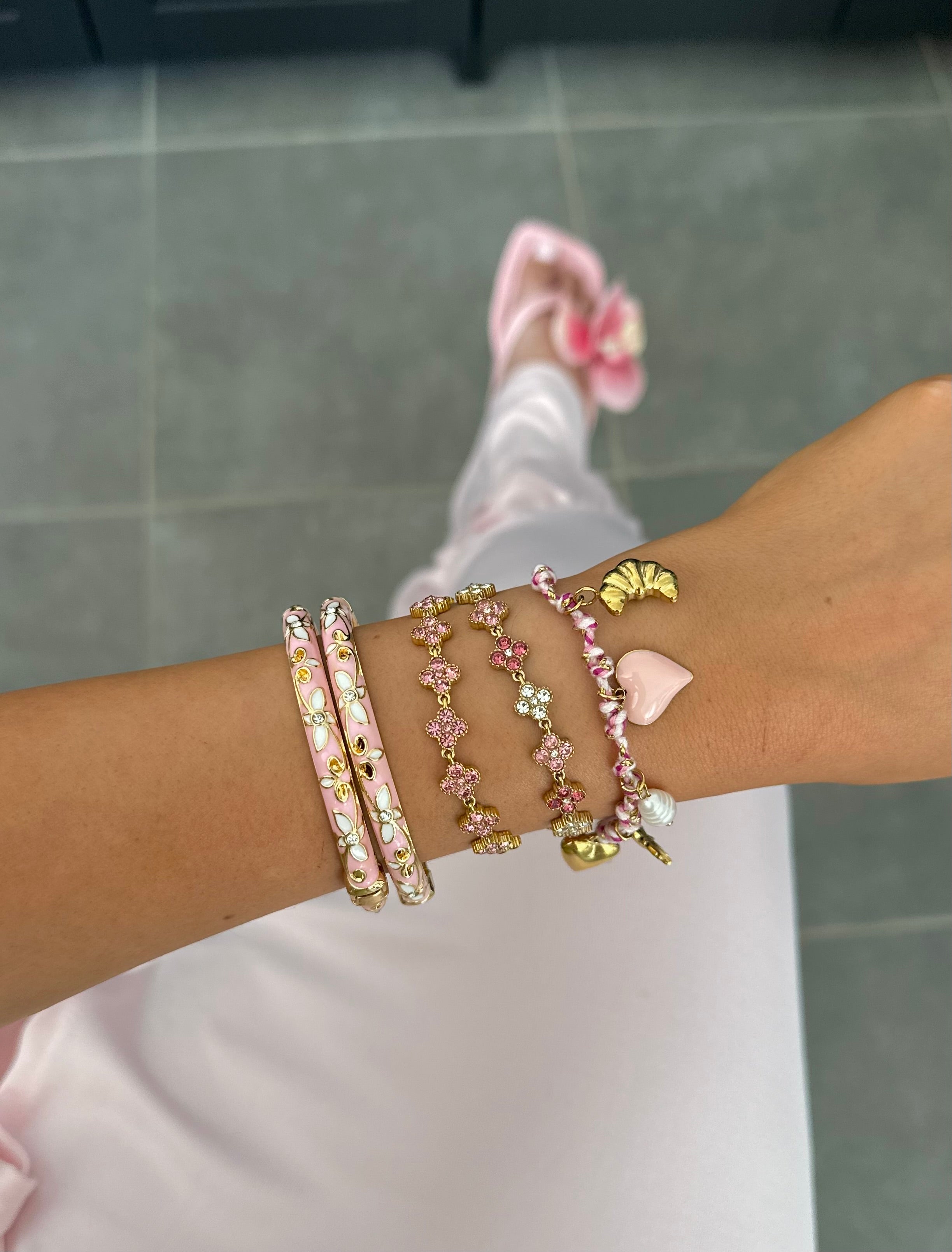 Bracelet Clover Pink