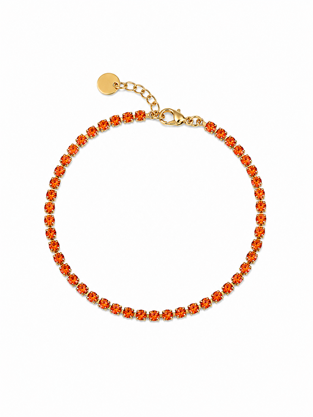 Bracelet tennis orange