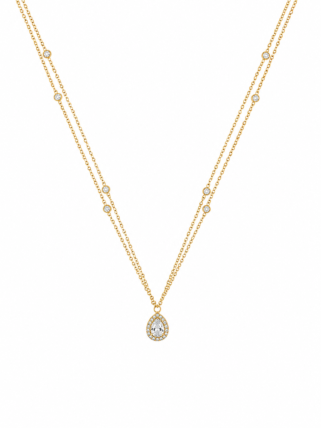 Collier double pear