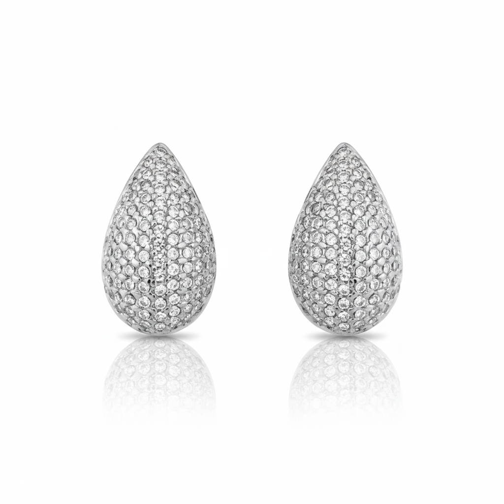 Boucles Goutte strass