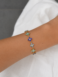 Bracelet Trèfles bleu