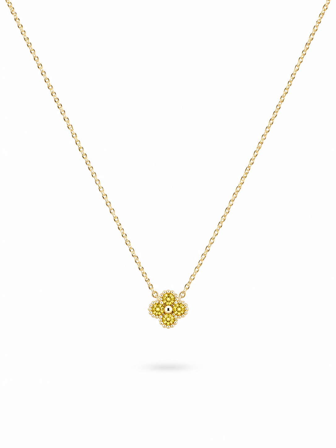 Collier trèfle yellow