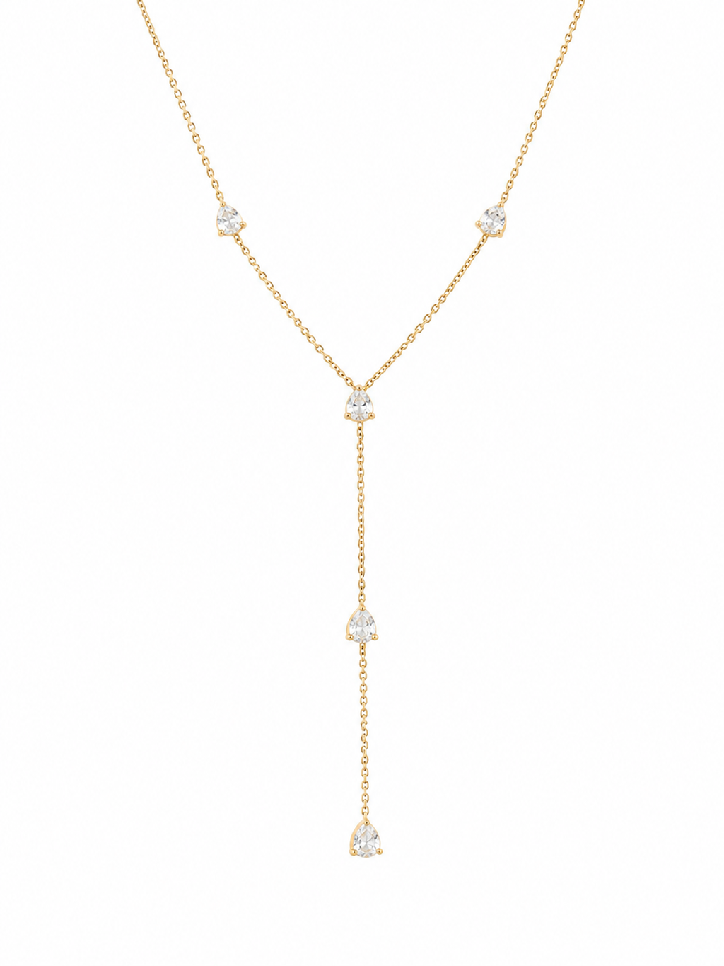 Y-shaped Diamond Necklace