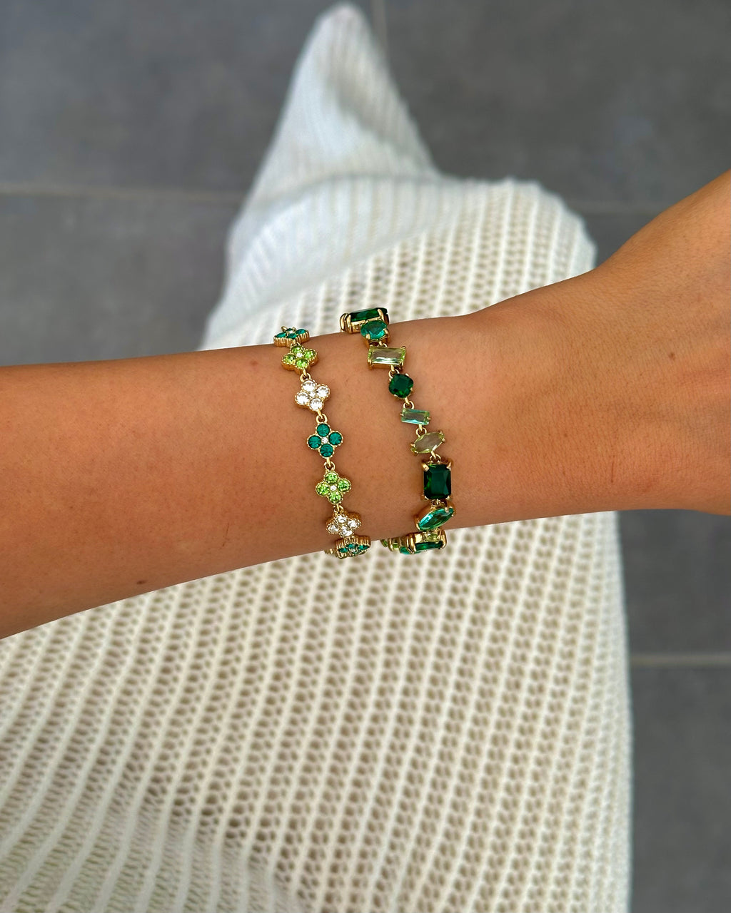 Bracelet Clover Green