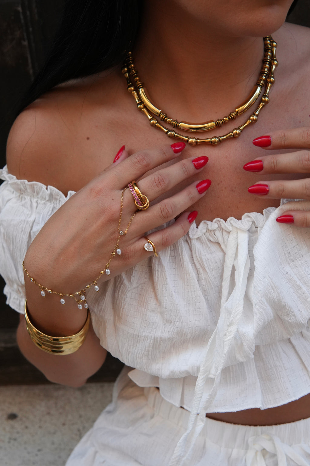 Bague Pierre Poire White