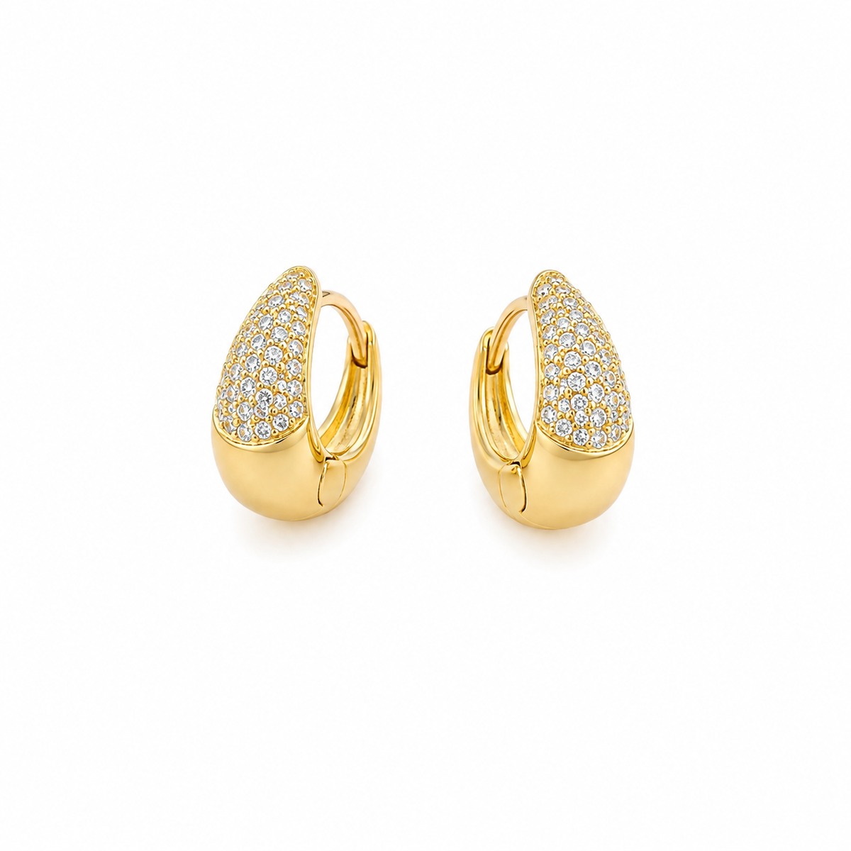 Créoles mini strass